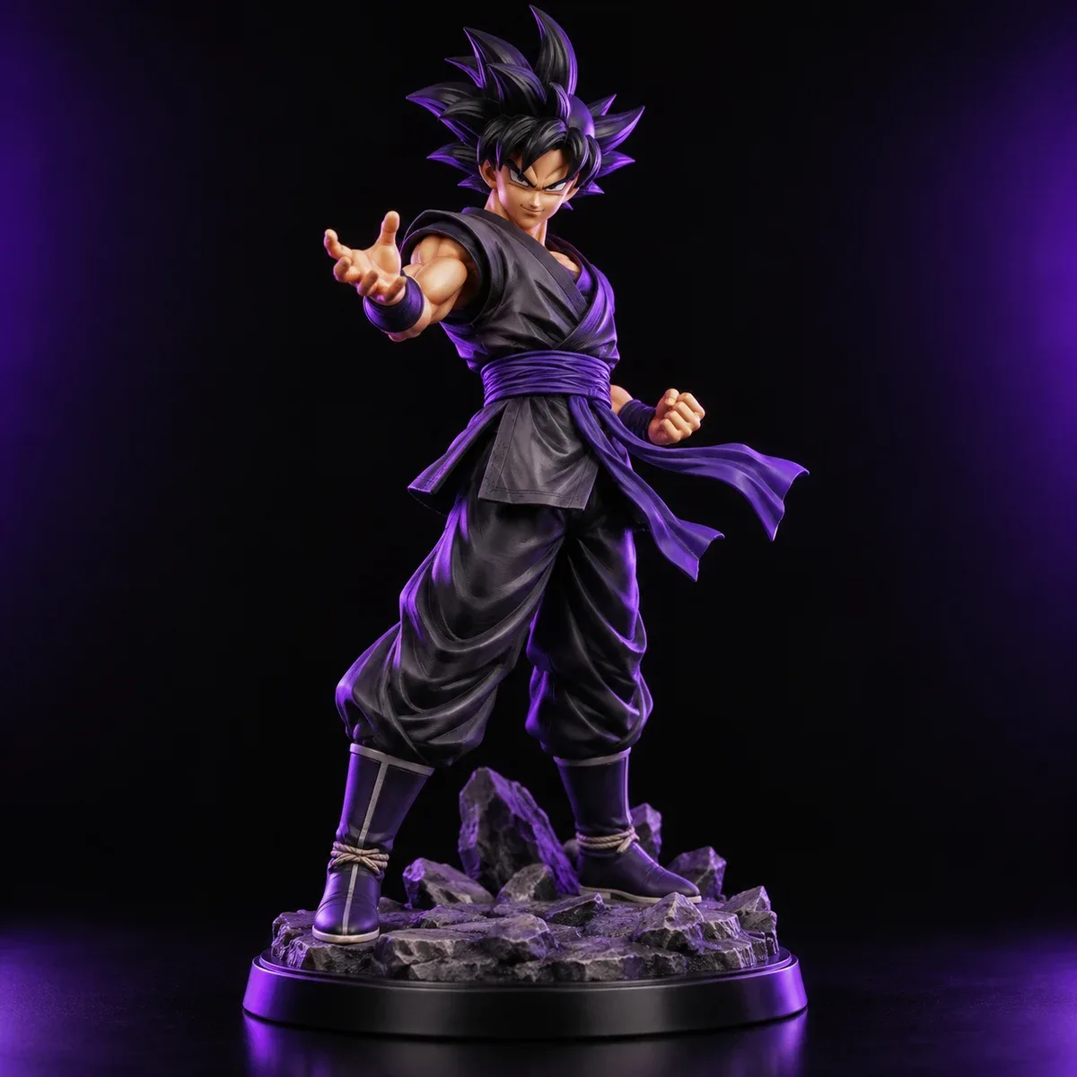 Studio illustration of a custom character figure
